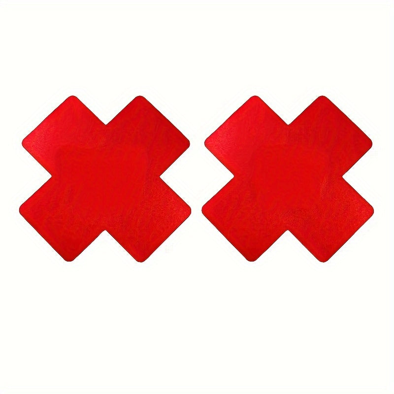 20 Self-Adhesive Invisible Cross Nipple Covers for Women Lingerie Accessories