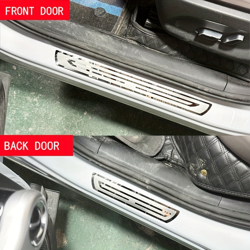 Universal Stainless Steel Interior Door Sills Protective Strips for Cars