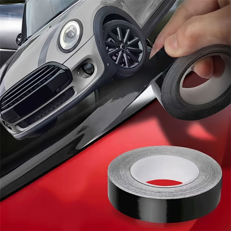 Car Black Silk Window Trim Film Stickers 10m x 2cm Door Decal