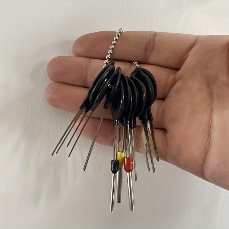 11Pcs Car Wire Harness Terminal Removal Tool Kit for Electrical Crimping