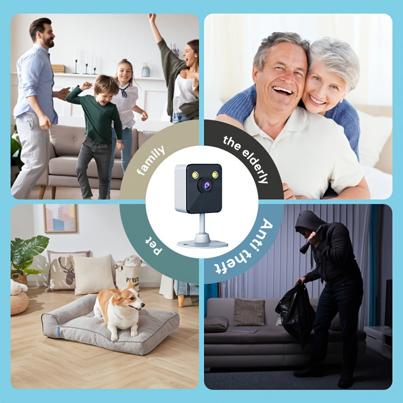 Zhxinsd 2MP simsiz xavfsizlik kamerasi ichki CCTV, harakatni aniqlash, rangli tungi ko‘rish, ikki tomonlama audio va bulut va SD karta saqlash imkoniyatlari bilan taqdim etadi. Ushbu xavfsizlik kamerasini ZHXINSD taqdim etadi.