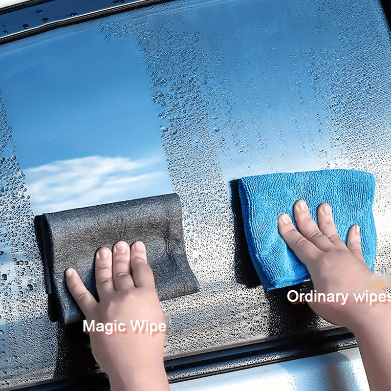 Glass Wipe Cloth Set of 5 Microfiber Cleaning Towels for Windows Mirrors Kitchen Bathroom
