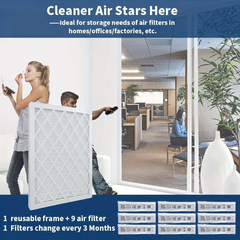 16x20x1 MERV 11 MPR 1200 Qayta ishlatiladigan havo filtri to'plami HVAC pech uchun