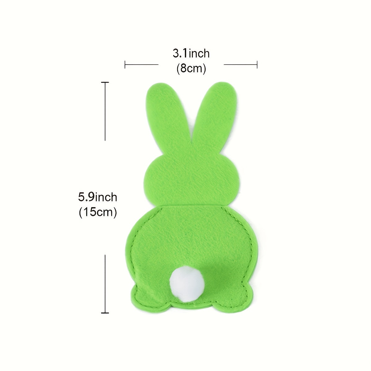 Easter Bunny Cutlery Holders Set of 4 Non-Woven Polyester Table Decor for Spring Celebrations