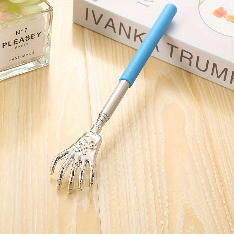 Stainless Steel Retractable Back Scratcher for Itching Relief and Massage