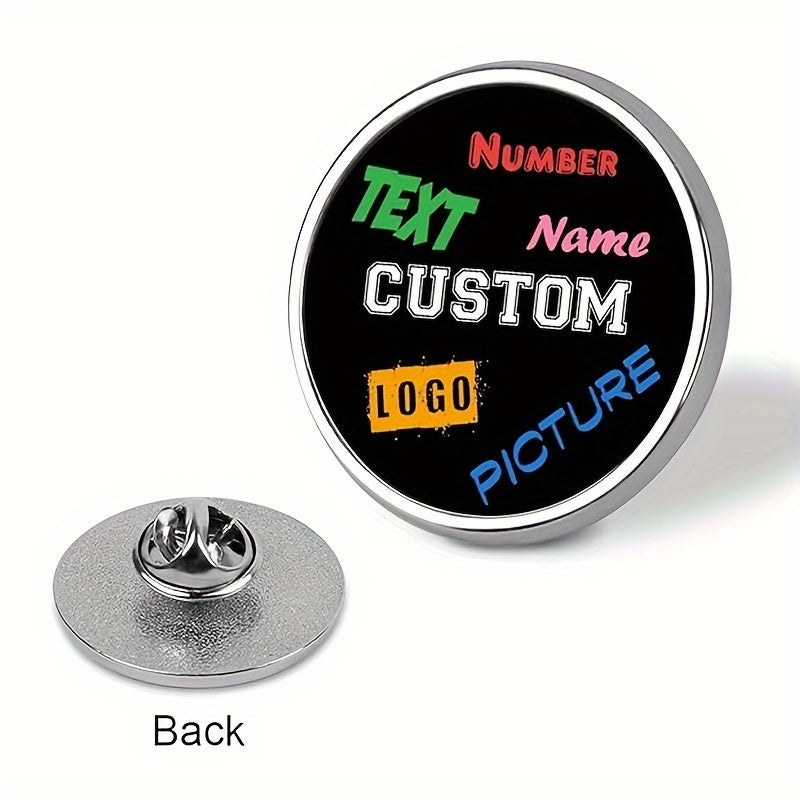 Personalized Enamel Brooches and Badges with Photos for Gifts and Celebrations