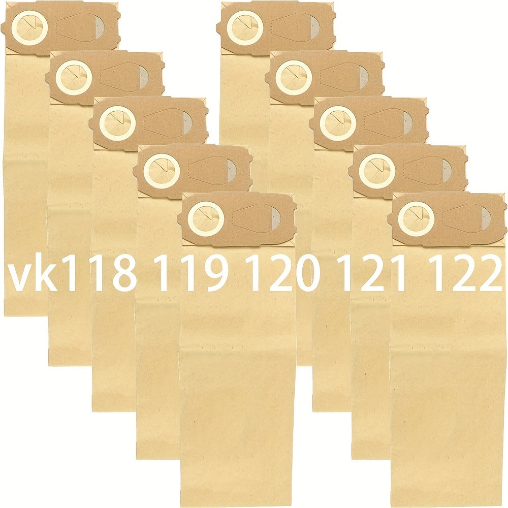 Changyutgich sumkalari - 10 dona, Vorwerk Kobold118-122 uchun mo'ljallangan, qo'shimcha kuchli flanj bilan, tozalash vositalari uchun ideal.