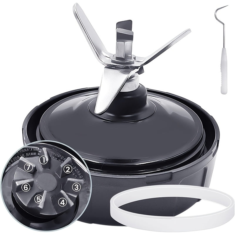 Stainless Steel 7-Fin Extractor Blade Assembly for Nutri Ninja Blenders Auto IQ