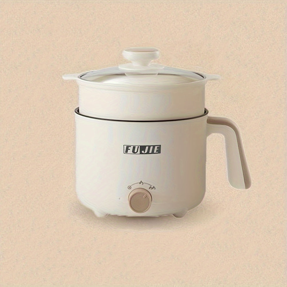 Portable Electric Steamer Wok Dual-Gear Adjustable Non-Stick Liner for Shabu-Shabu Hot Pot 220V