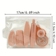 Набор из 5 корректирующих лент для школы и офиса, мгновенное исправление ошибок, прочный материал PET