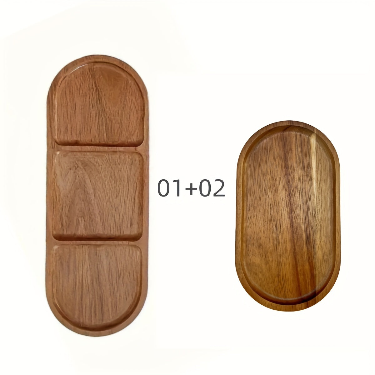 Bambuk yog'ochdan yasalgan xizmat qilish taxtasi nonushta, choy, atıştırmalıklar va mevalar uchun