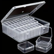 Jewelry Organizer with 30 Compartments and Clear Plastic Storage Containers