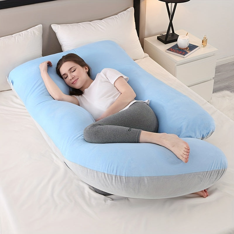 Pregnancy Pillow J-Shaped Support Cushion for Comfortable Sleep and Gift