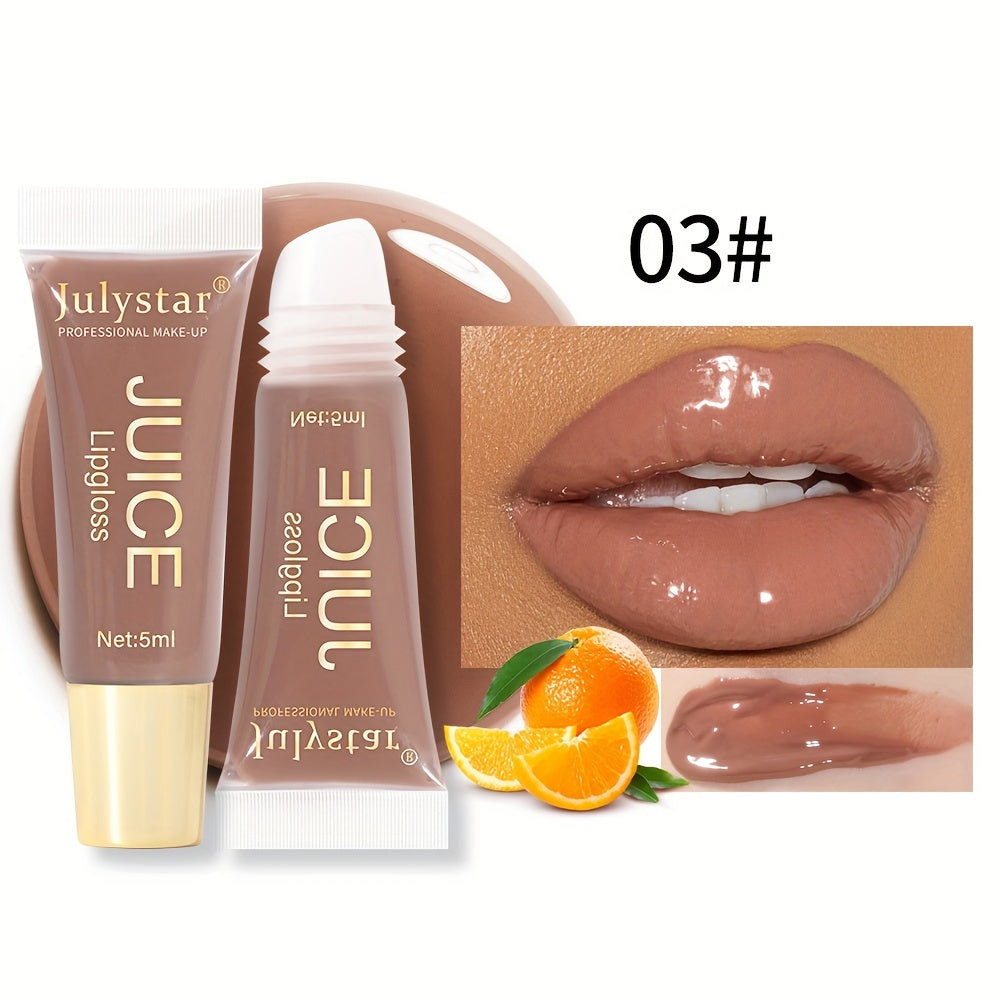 Aceite labial para mujer, brillo labial hidratante, lipstick con acabado húmedo, sabor afrutado