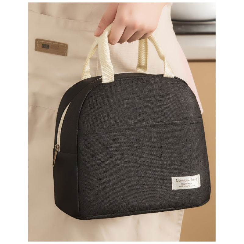 Insulated Lunch Bag Leak-Proof Tote with Adjustable Shoulder Strap for Outdoor Use