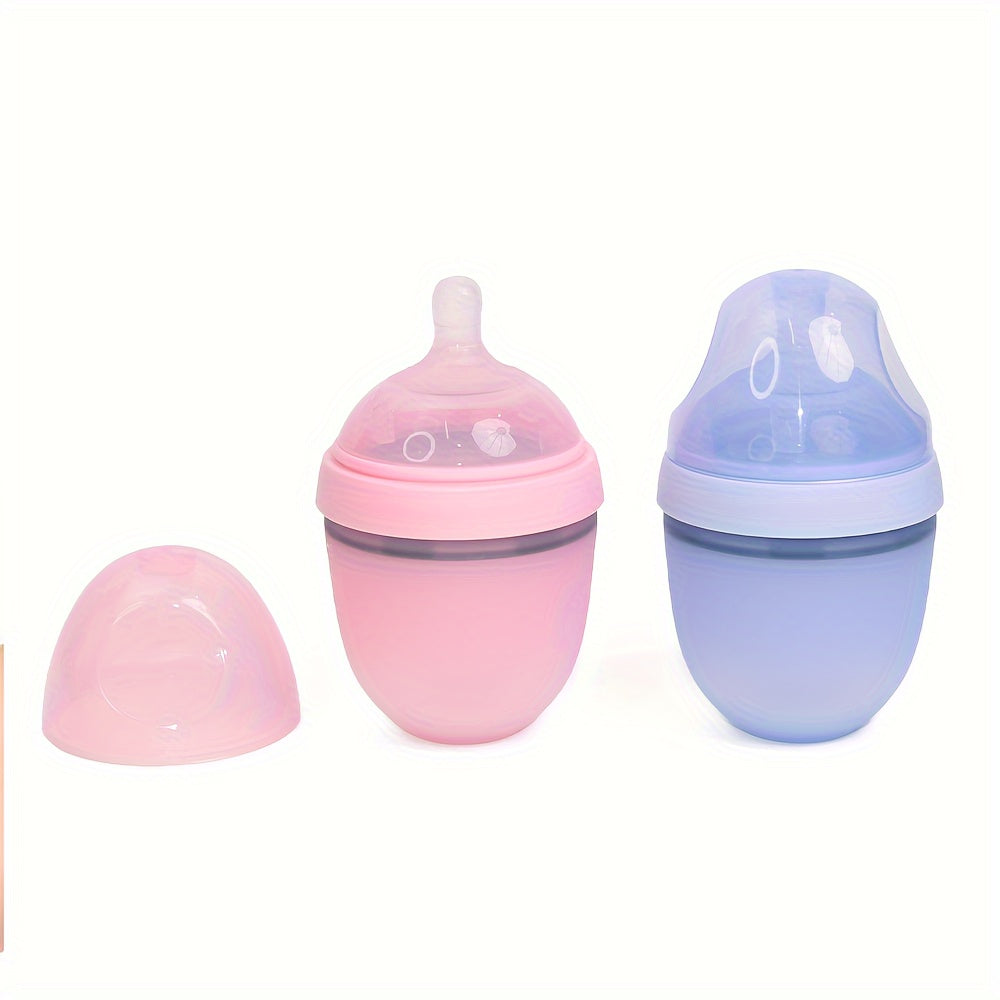 150ml Silicone Baby Feeding Bottle Wide Bore No Handle for Infants 0-36 Months