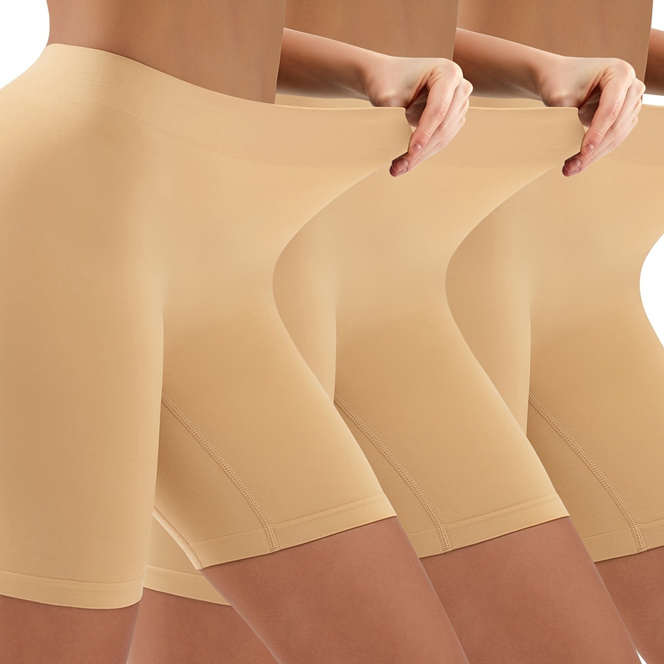 3 Бесшовные формирующие шорты для женщин, контроль живота и подъем ягодиц, нижнее белье и корректирующее белье