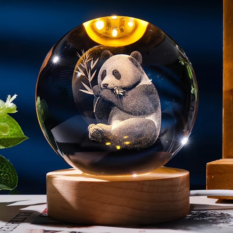 3D кристальный шар LED ночник для Сатурна в Галактической Солнечной системе, работающий от USB с полированной отделкой для домашнего декора и подарков на день рождения.