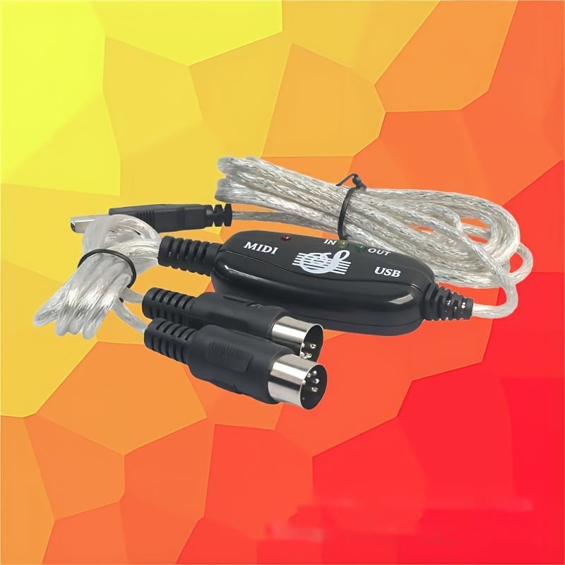USB2.0 MIDI tahrirlash kabeli elektron pianinolar uchun