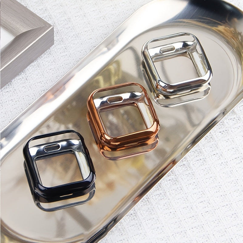 Apple Watch Protective Case Silicone Bumper with Screen Protector for Series 9 8 7 SE 40mm 44mm 45mm 49mm