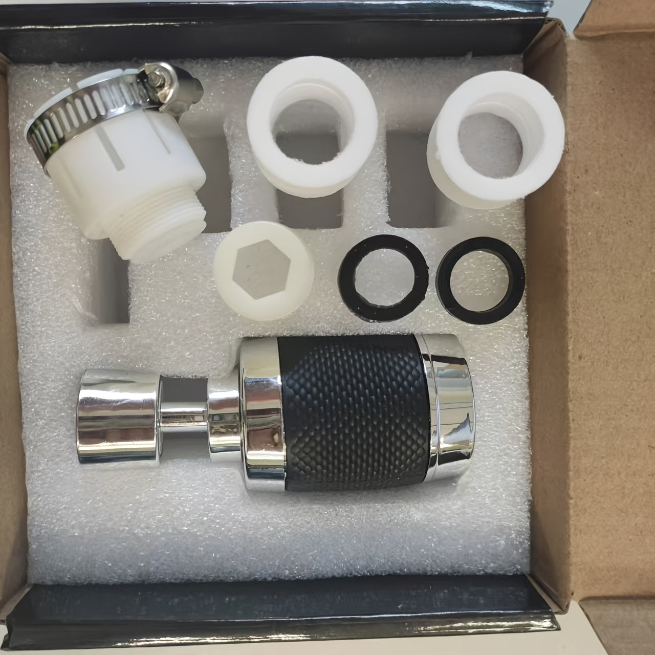 Kuchka kran suvi filtri to'plami, 3 tezlikli splash-proof burilish va aksessuarlar bilan