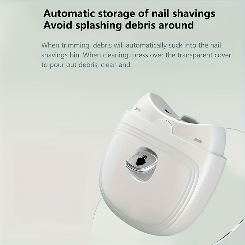 Electric Nail Clippers for Adults USB Rechargeable Manicure Tool with Lithium Battery