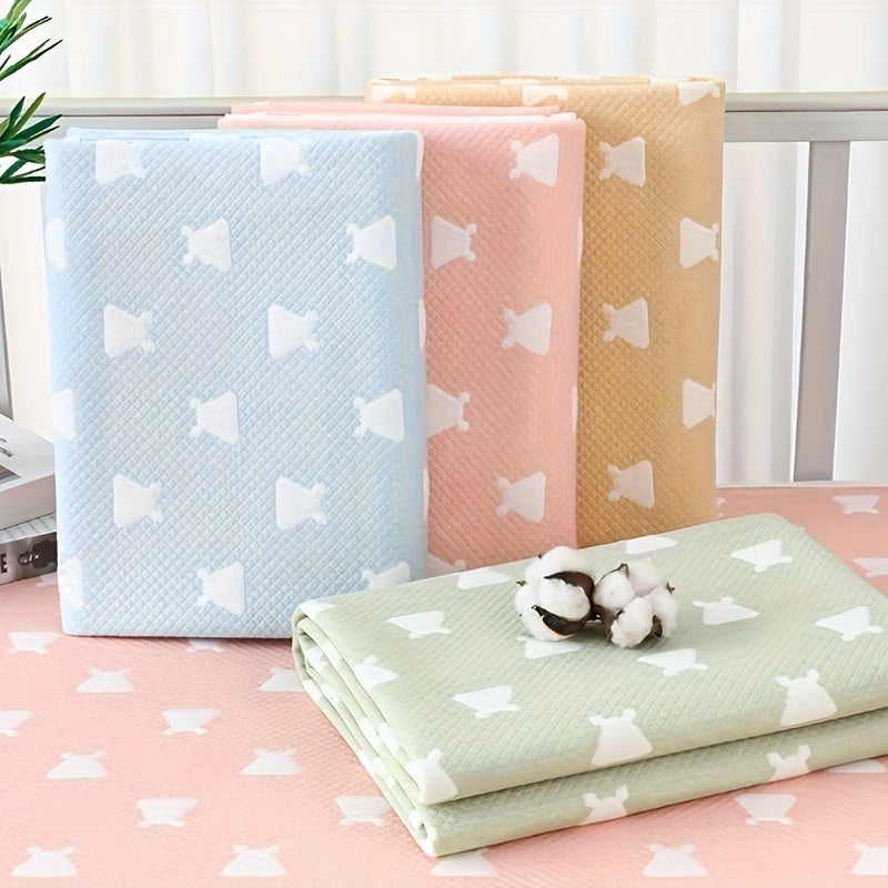 Water-Resistant Diaper Changing Pad with Absorbent Mat and Washable Mattress