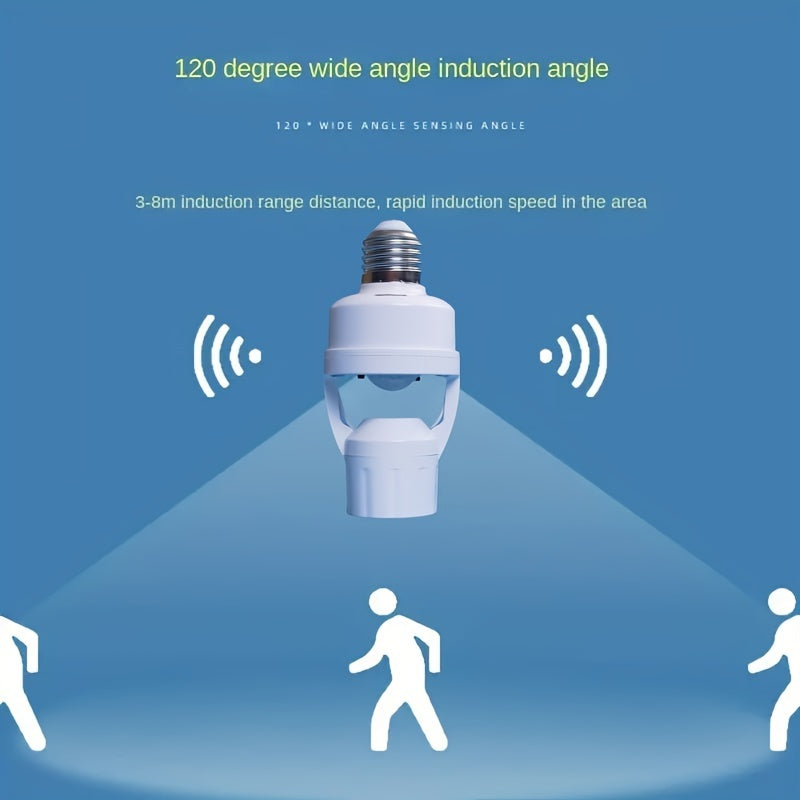 Лампа с датчиком движения E27, автоматический выключатель, для внутреннего использования, энергосберегающая, цоколь Эдисона, 85В-265В