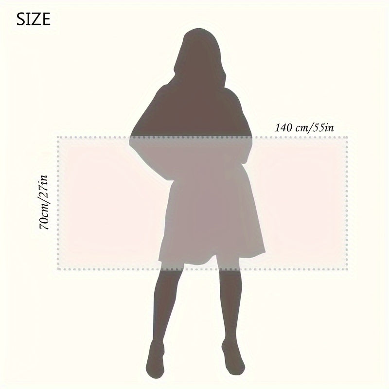 Set of 2 Absorbent Breathable Microfiber Bath Towels for Fitness and Yoga