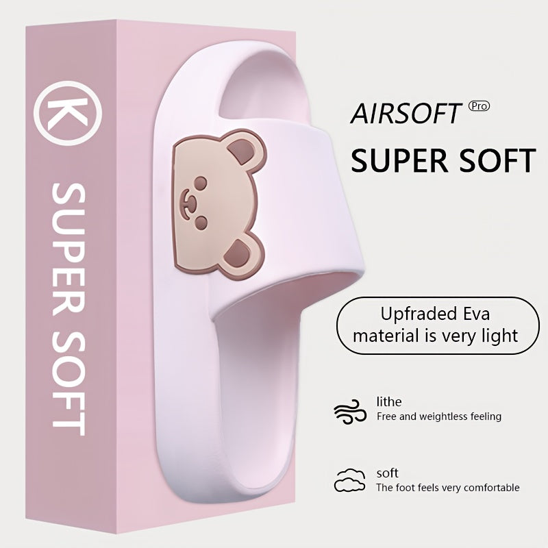 Unisex EVA Non-Slip Slippers Minimalist Striped Indoor Outdoor