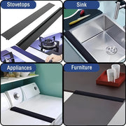 Pechka bo'shlig'i uchun silikon lenta - Oshxona ishqalanishini himoya qiling, pechka va ishqalanish o'rtasidagi bo'shliqlarni yopib qo'ying, pishirish uchun zarur, issiqqa chidamli