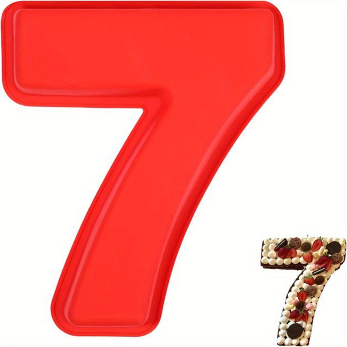 Silicone Cake Mold for 3D Large Cakes Numbers 0-9 for Birthdays Weddings