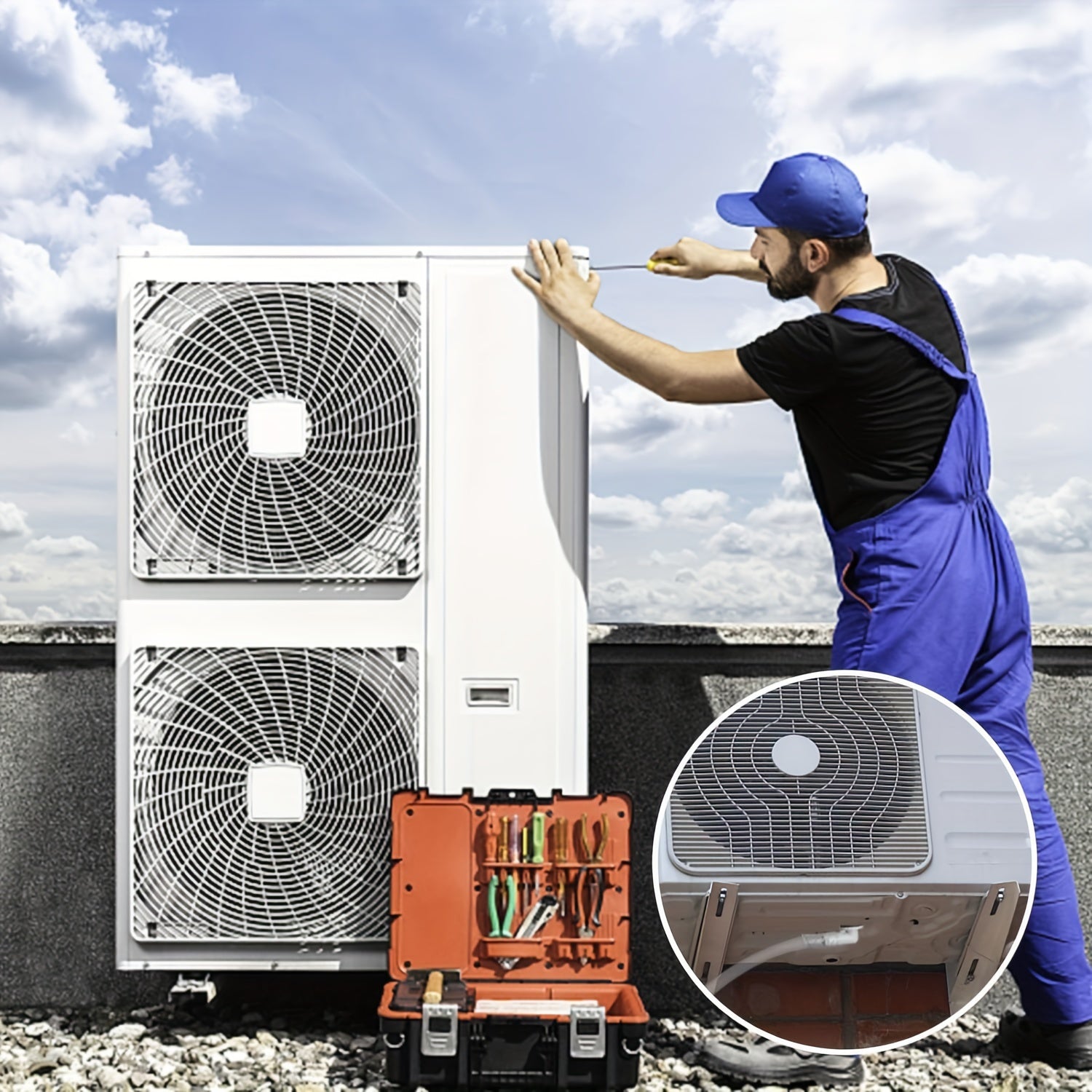 Universal Leak-Proof Air Conditioner Drain Kit - Elektr energiyasiz AC drenaj shlangi ulanishi, rezina qopqoq va qistirma bilan birga, deraza AC qurilmalari uchun qismlar