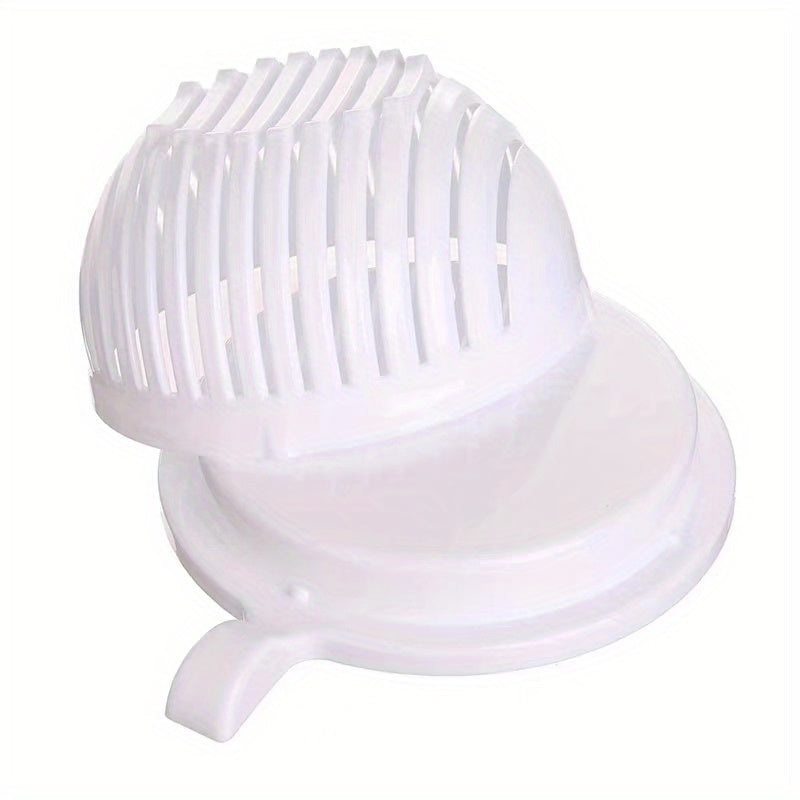 Plastic Salad Cutter Chopping Bowl for Camping and Kitchen Use