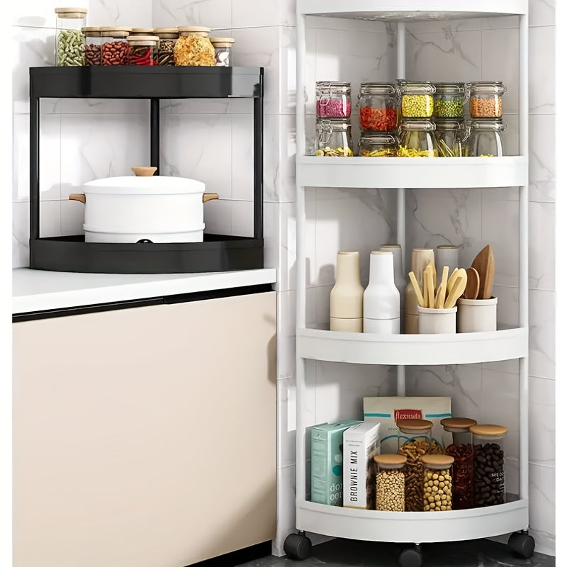 Многоуровневая роликовая тележка для хранения для кухни, спальни, гостиной, организатор