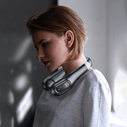 Portativ qirqsiz bo'yin ventilyatori, yuqori tezlikda, USB orqali zaryadlanadigan va tugma boshqaruvi, ichki va tashqi foydalanish uchun shaxsiy sovutish qurilmasi, 3000mAh litiy batareyasi bilan jim ishlash.