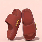 Women Red Non-Slip Odorless Wedding Samba Slides