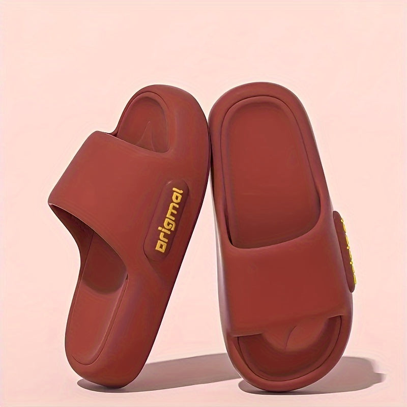 Women Red Non-Slip Odorless Wedding Samba Slides