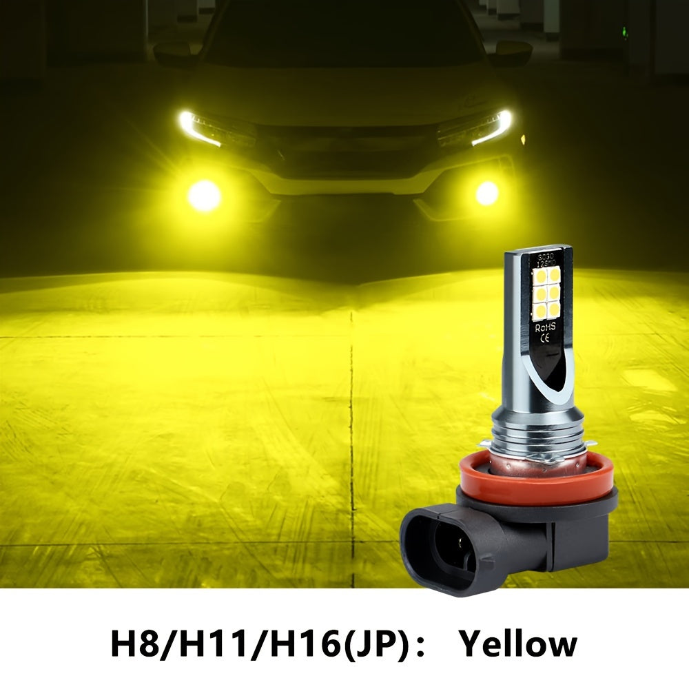 LED Car Fog Light Bulb 12V White Ice Blue H11 H8 Indicator Daytime Running