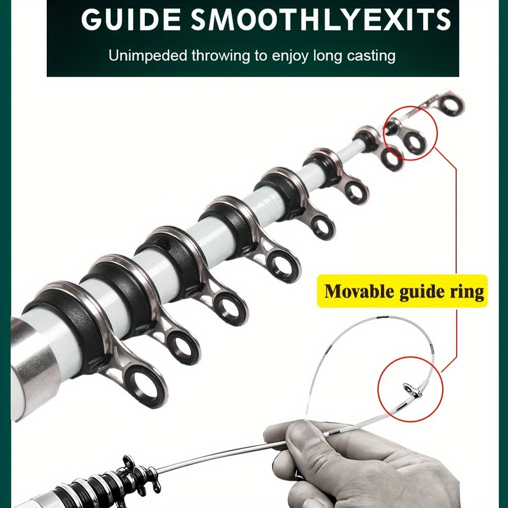 Telescopic Fishing Rod Carbon Fiber Glass Steel Spinning for Carp Travel 149cm-300cm