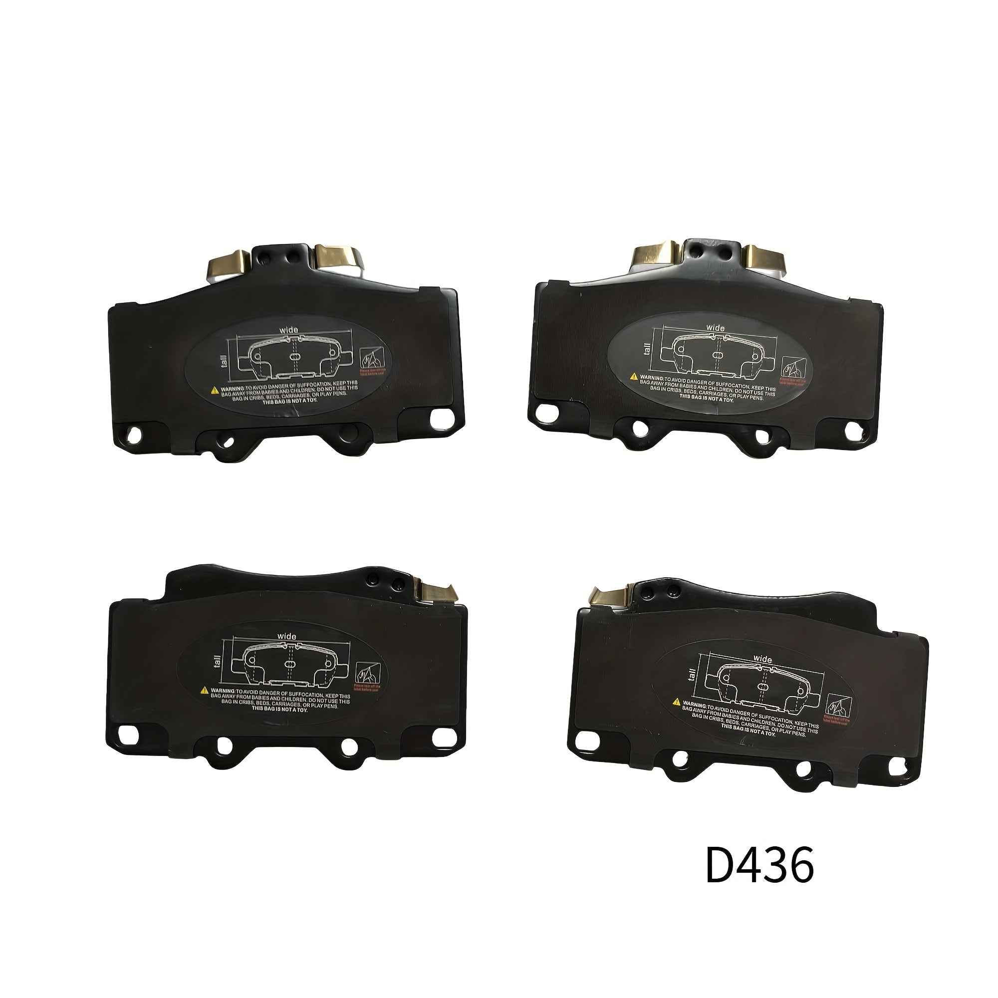 Juego de 4 pastillas de freno de cerámica para SUVs reemplazo delantero resistente al calor