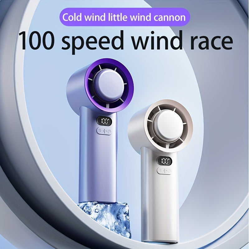 Portable Handheld USB Fan with Table Fan Function for Outdoor Use