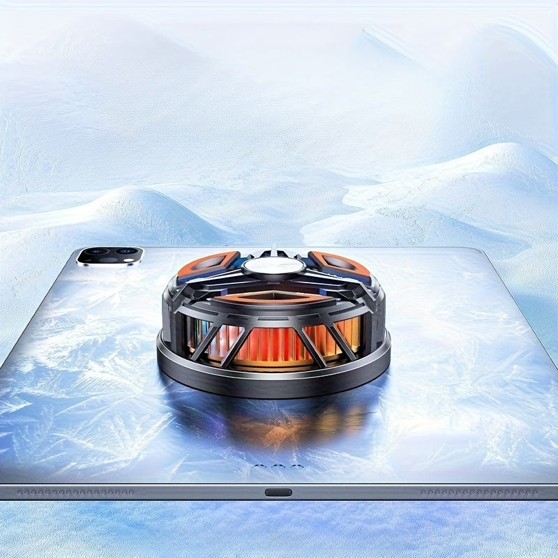 Compact USB-Powered Gaming Phone Cooler with Semiconductor Refrigeration and Magnetic Suction