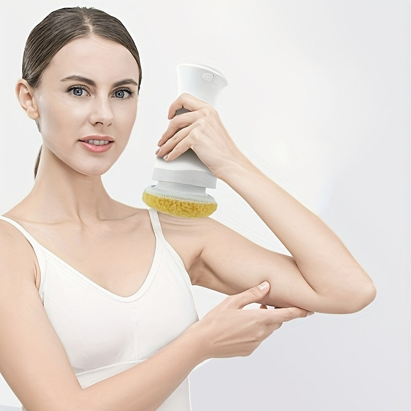 Ручной массажер для тела с несколькими насадками для полного расслабления и глубокого расслабления мышц, портативный, перезаряжаемый через USB