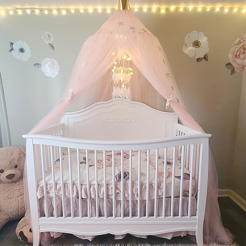 Cortina de malla para bebé con forma de mosquitera para cama, ideal para decorar la habitación infantil y ropa de cama para bebé