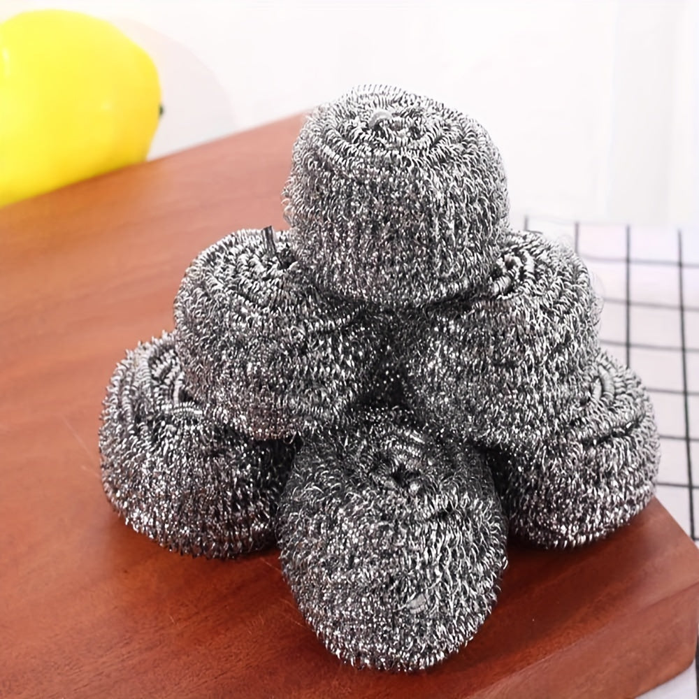 Set of 10 Stainless Steel Scrubbers for Kitchen, Bathroom, Pots and Dishes
