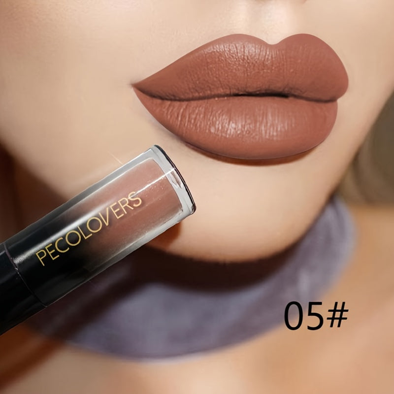 Brillo de labios mate de terciopelo para mujeres, barra de labios líquida de larga duración, 14 tonos