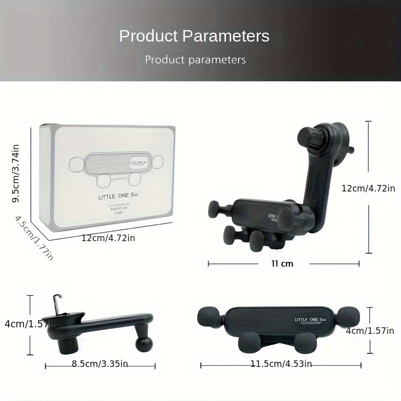 Soporte universal para teléfono de coche, soporte de ventilación, rotación por gravedad