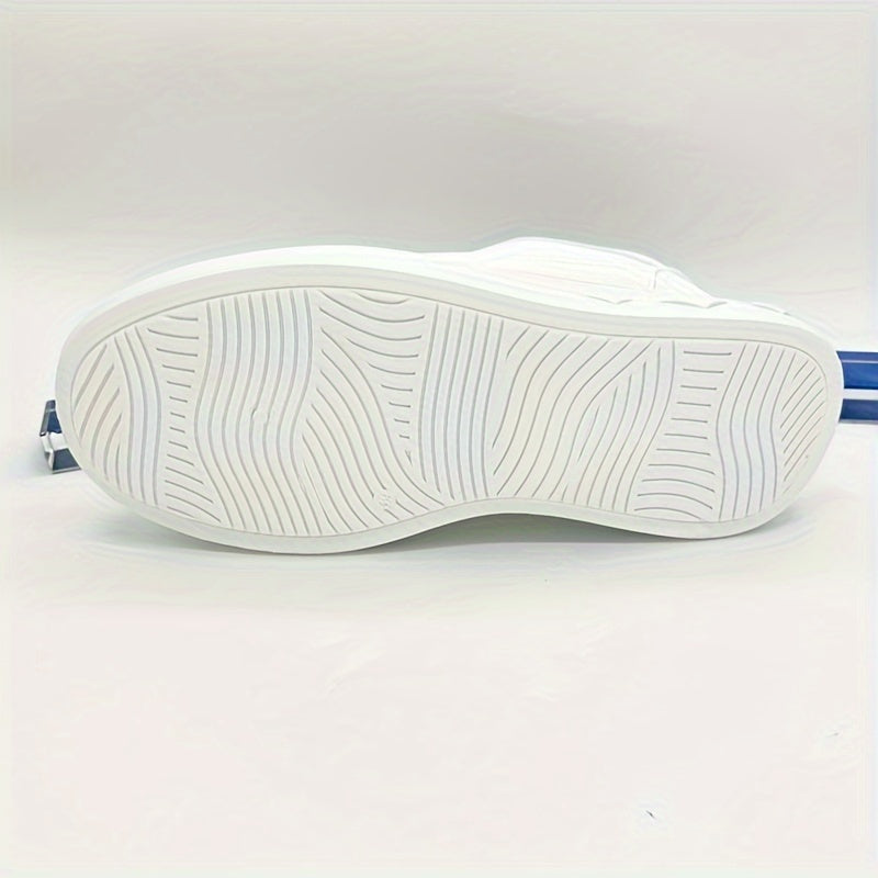 Men's Solid Skate Shoes Non Slip Lace Up Sneakers Outdoor Activities