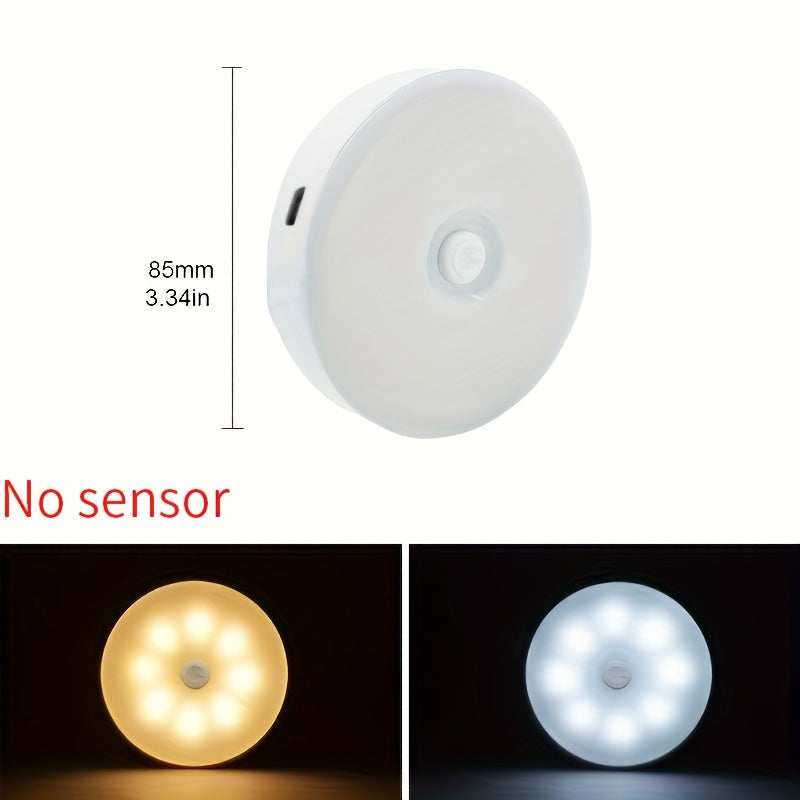 3pcs LED Night Lights with Stepless Dimming USB Rechargeable Magnetic Adhesive for Bedroom Wardrobe Stairs